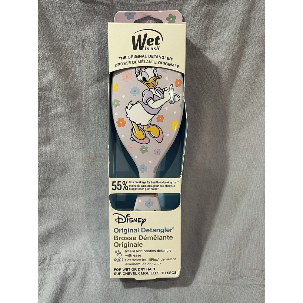 NEW Wet Brush x‎ Disney - Original Purple Multicolor Detangler - Hello Daisy
